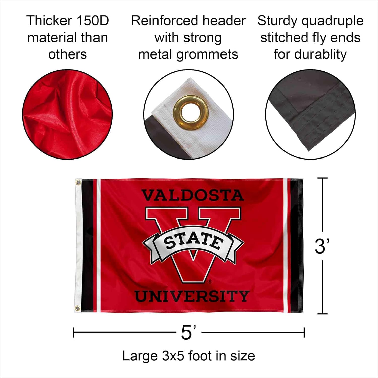 Valdosta State Blazers 3x5 Foot Flag