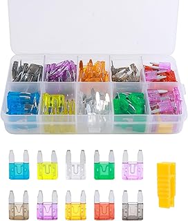 SCUARI 120PCS Fuse Kit,2A 3A 5A 7.5A 10A 15A 20A 25A 30A 35A Fuses,Car Accessories Car Fuses,Car Fuses Assortment Kit with...