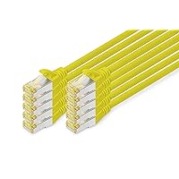 DIGITUS Cavo LAN Cat 6A - 2m - 10 pezzi - Cavo di rete RJ45 - S/FTP schermato