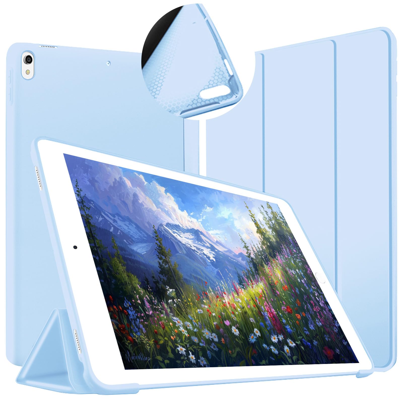 Custodia Per IPad Air 3 (2019) E IPad Pro 10.5 (2017) Con Sleep/Wake - Rigida E Sottile, Nera