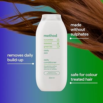Method Daily Zen Conditioner, Cucumber & Green Tea, Sulphate Free, 350ml