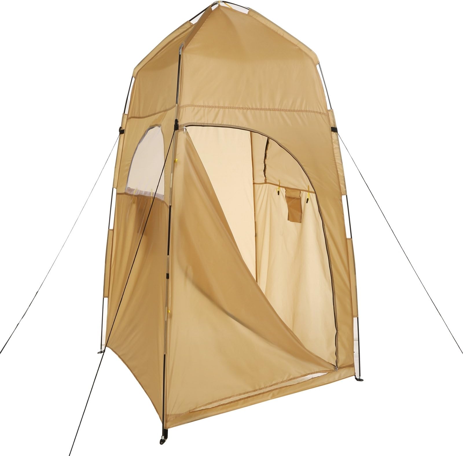 Portable Privacy Outdoor Shower Bathing Movable Dressing Zipper Locker Waterproof Tent Camping Beach Park