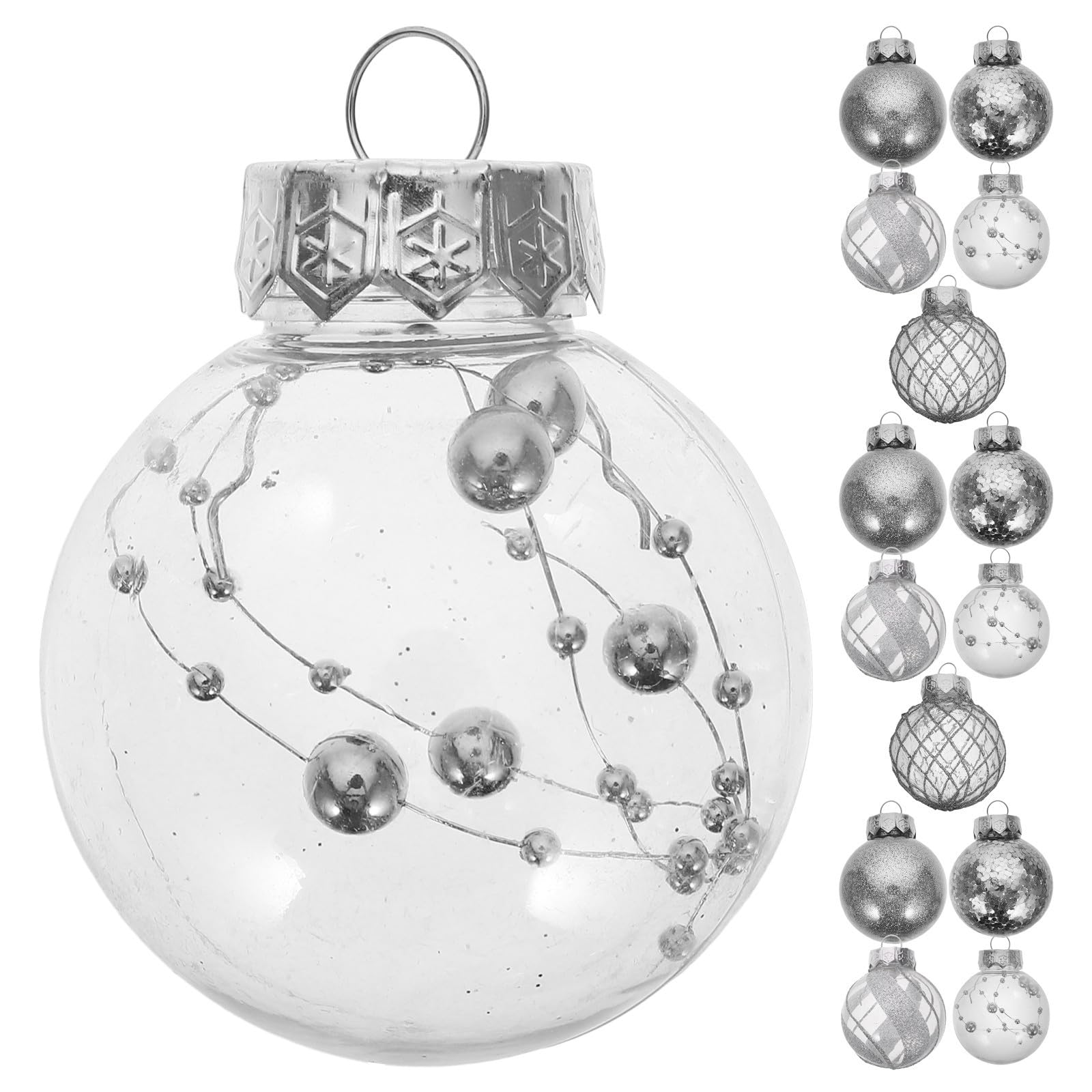Toyvian 90 Pièces Boules de Noël à Suspendre en Plastique, Décorations