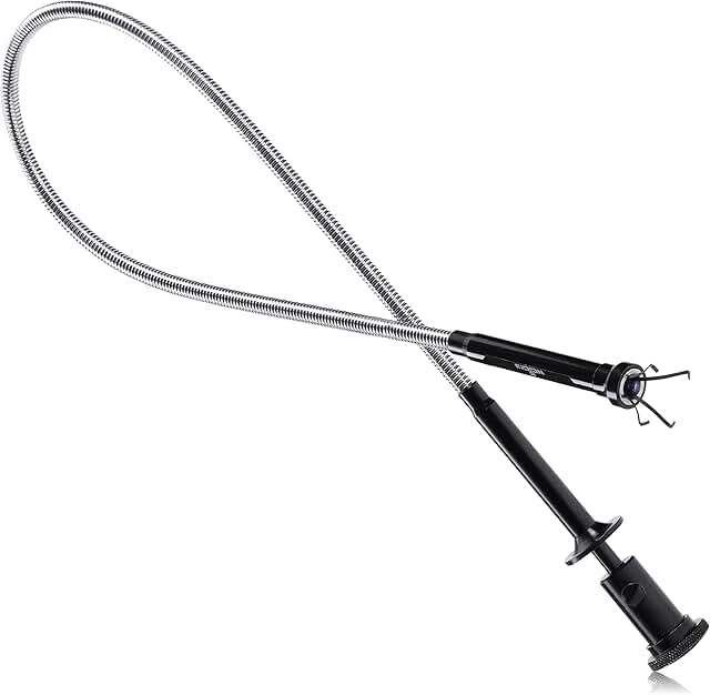 NoCry Magnetic 27.7in Grabber Tool with an Extra Long, Flexible Cable; Comes with a Retractable Claw Grabber, Bright LED l...