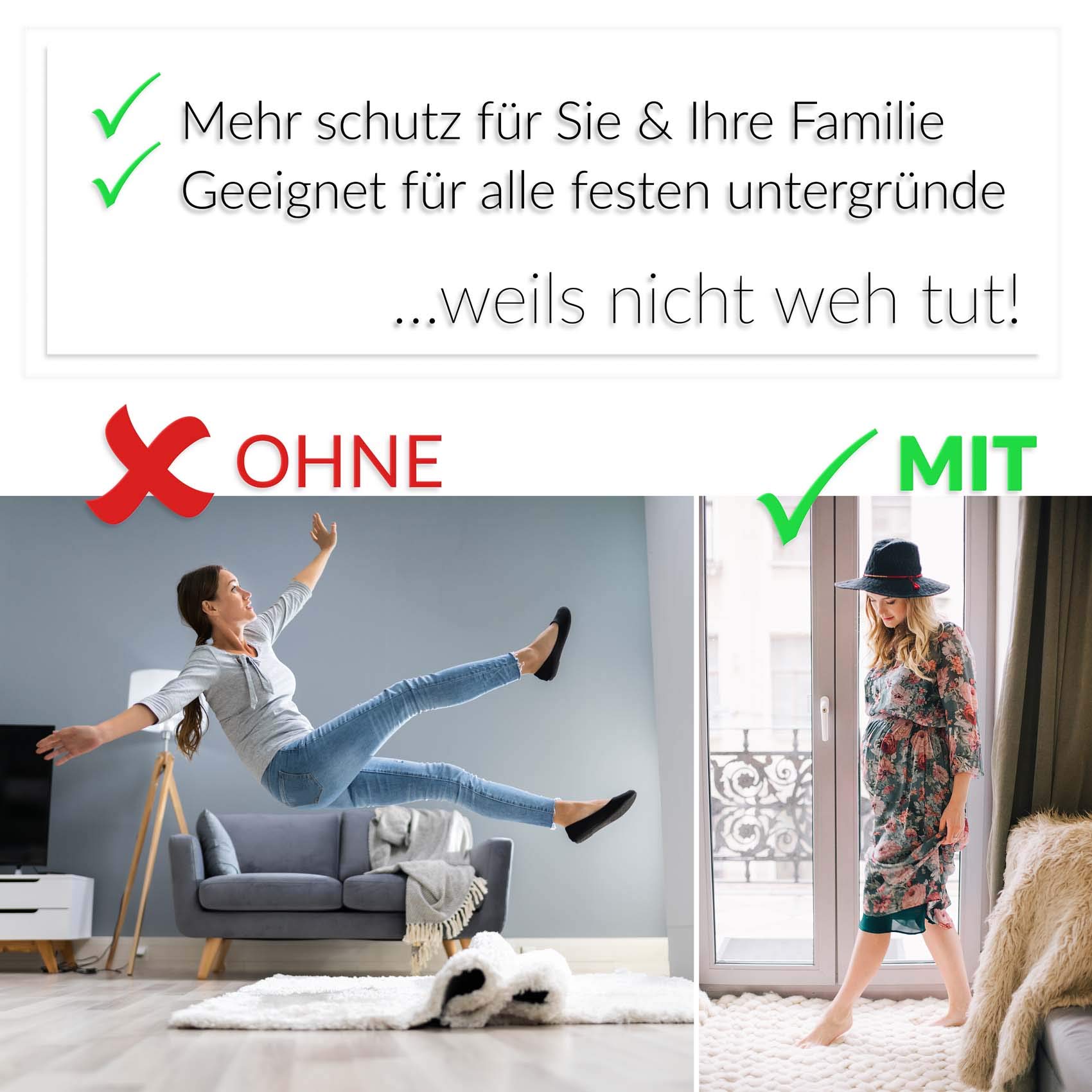 Antirutschmatte Teppich Antirutschunterlage Teppichunterlage Teppichstopper rutschfest Unterlage Antirutschnetz Teppichgleitschutz Meterware 120x500cm