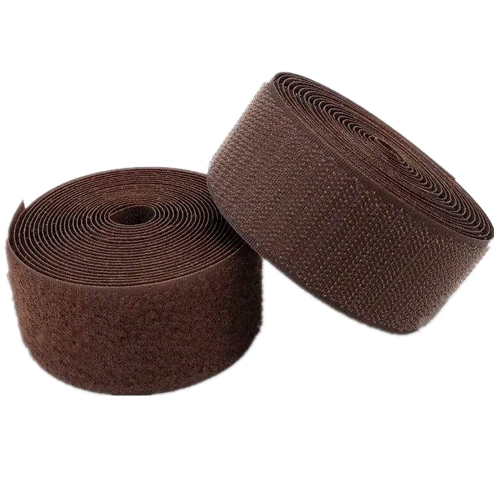 Nastro a Strappo Nastro in for Cucire Tessuti, 50 mm, Non Adesivo, in Nylon, Soluzione Perfetta for riparazioni e orli di Indumenti(Coffee,50MM x 8Yards)