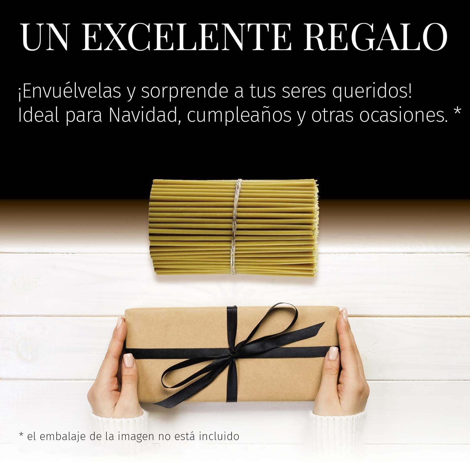Velas de Cera de Abejas 100% Pura Ortodoxas para Oración, Rituales, Decoración de Mesa, 16 cm, 100 Unidades