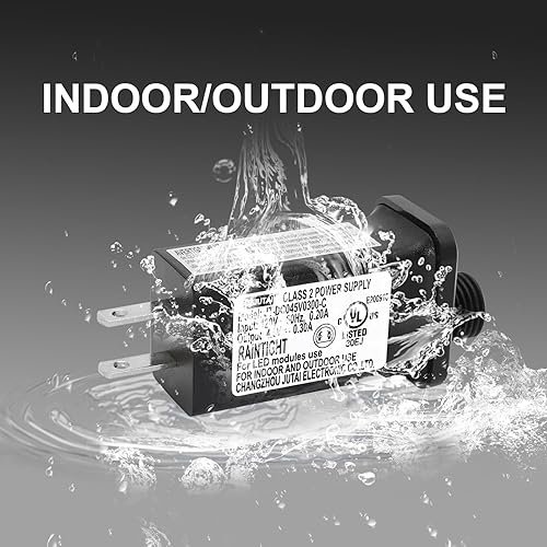 Miniatura 6 de Fuente de alimentación, transformador para CZJUTAI JT-DC045V0300-C IP44 4.5V1.35W para iluminación navideña, luz de cadena, luz de proyector,