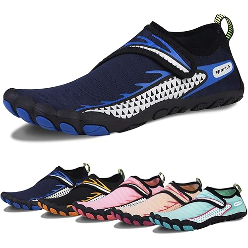 Water Shoes for Men Barefoot Quick-Dry Aqua Sock Outdoor Athletic Sport Shoes for Kayaking, Boating, Hiking, Surfing, Walking