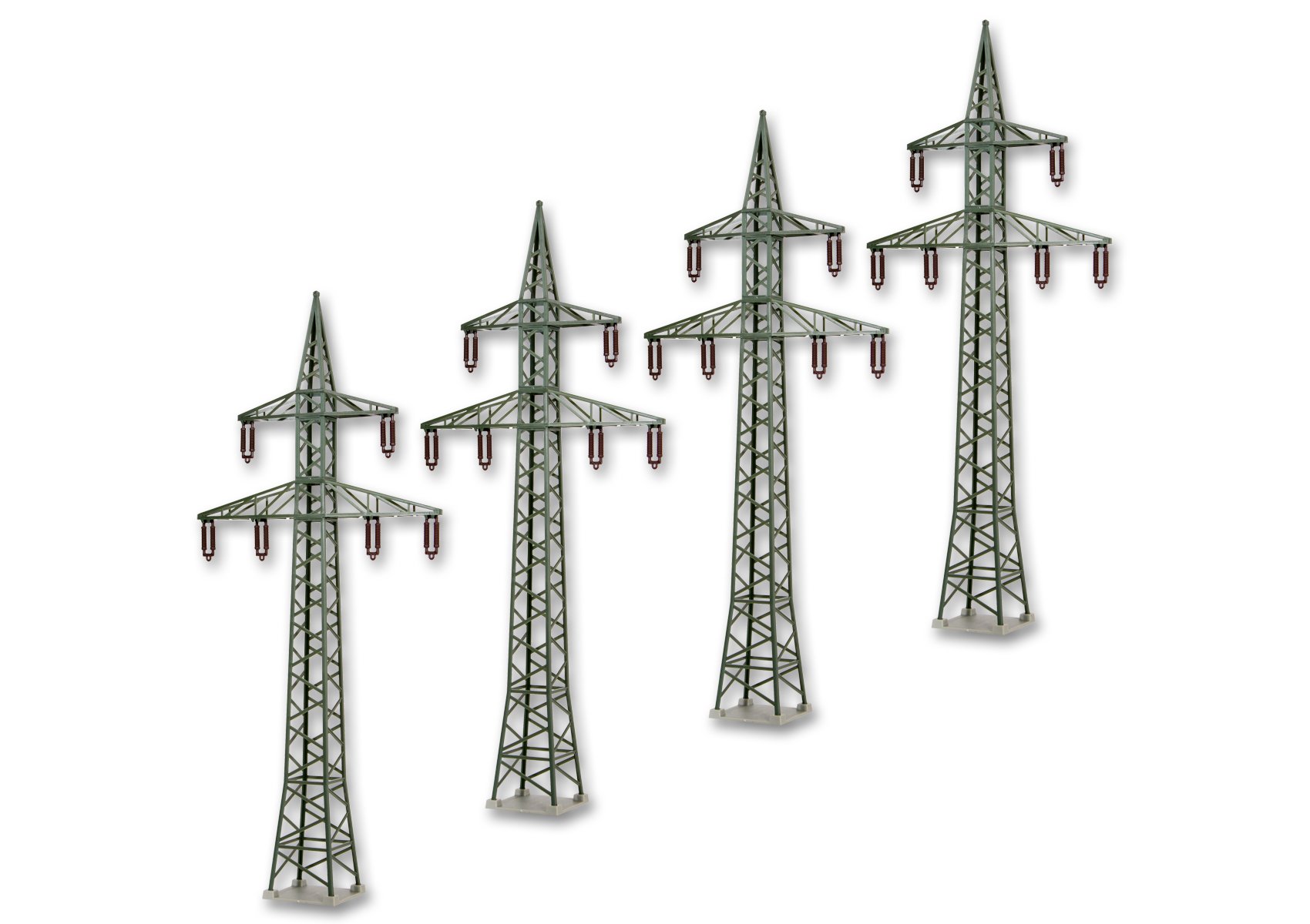 KIBRI 38533 - H0 1:87 - Kit traliccio per linee elettriche 4 pezzi