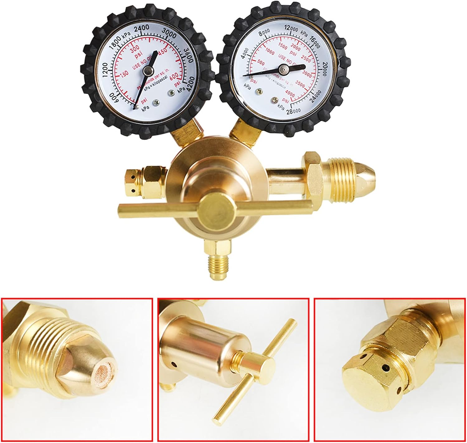 Buy Nitrogen Regulator 0600PSI Delivery Pressure Brass CGA580 Inlet