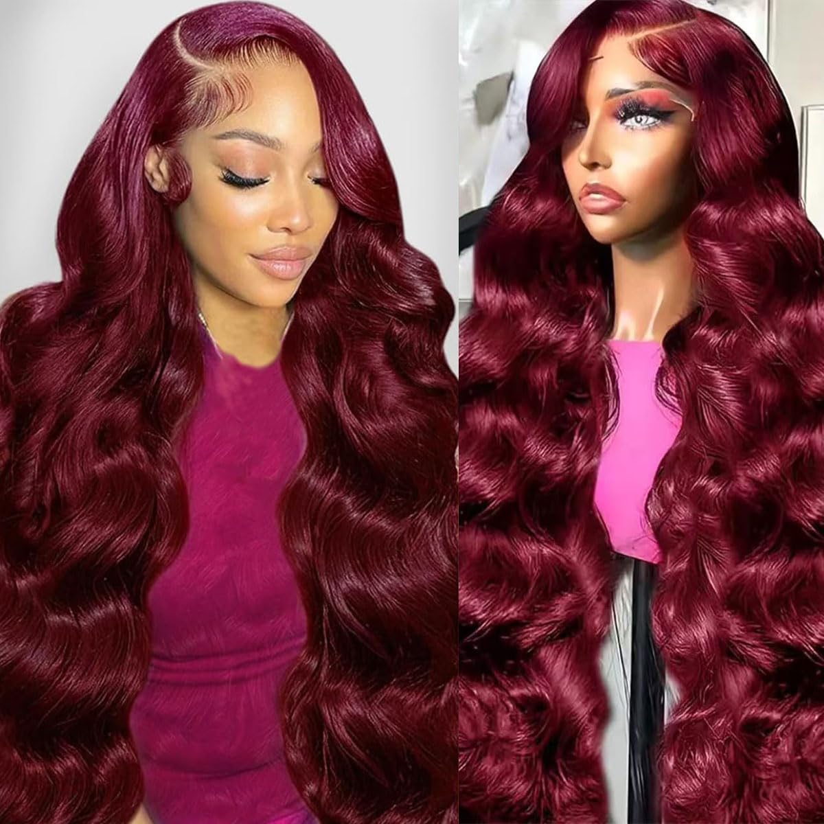 200% Density 13X6 Ginger Lace Front Wigs Human Hair Pre Plucked for Women Ombre 13X6 HD Transparent Ginger Orange Lace Front Wigs Human Hair Glueless Ginger Colored Wigs Human Hair (20Inch)