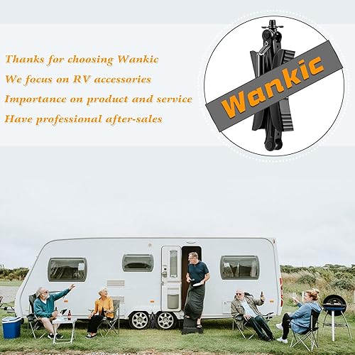 Miniatura 6 de Calzo de rueda de autocaravana en forma de X para remolque de viaje, calzo de rueda de neumático antimovimiento con accesorios - par