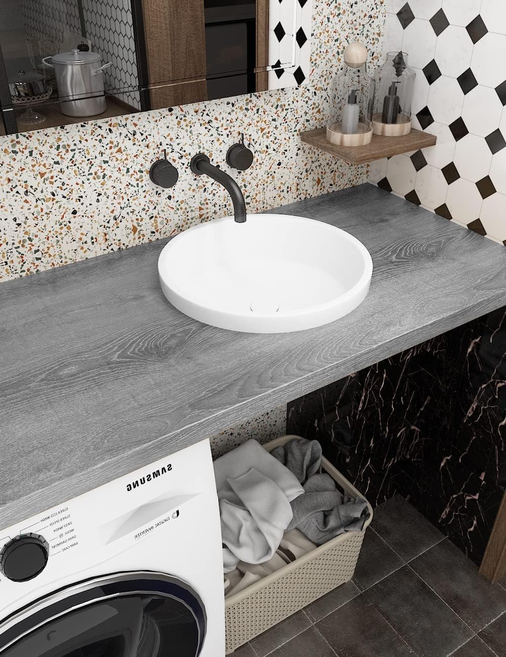 FunStick 40CM×12M Klebefolie Holzoptik Grau Tapete Selbstklebend für Schrank Grau Folie Küche Bekleben Wandverkleidung Holz Möbelfolie Küchenarbeitsplatte Wasserdicht Holztapete Grau Tischplatte Wand