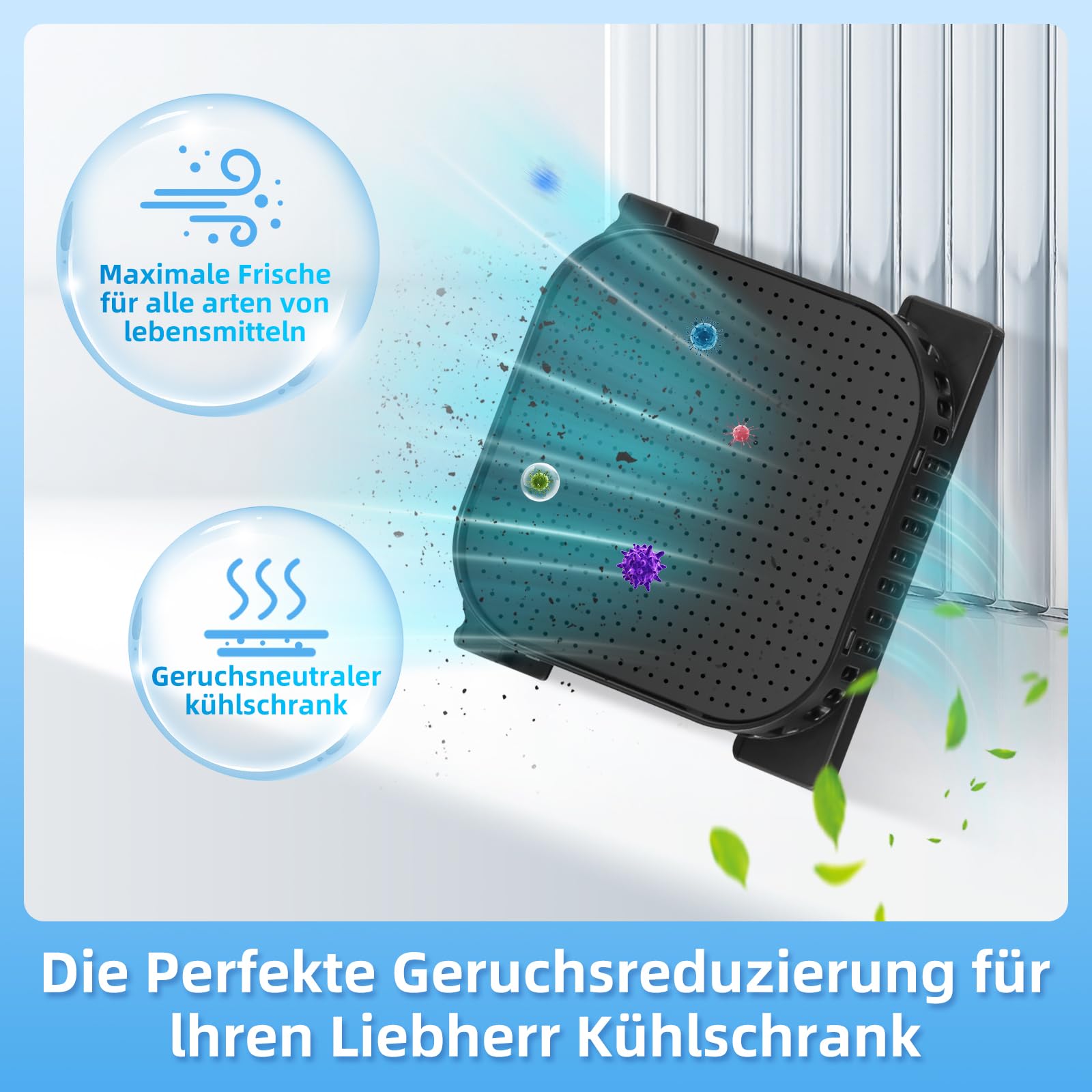 LOVECO Lot de 2 filtres compatibles pour Réfrigérateurs Liebherr Fresh Air [9096989, 988246001, 988246000, 9882429] Filtre à charbon Liebherr 7440021-00