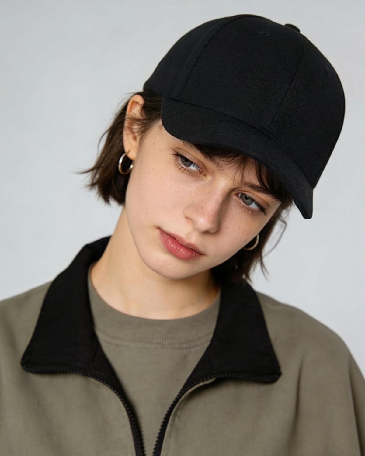 CLAPE Short Brim Baseball Cap, Fashion Cotton Anti Sweat Sunscreen Trucker Hats Short Bill Hats for Men - Image 6