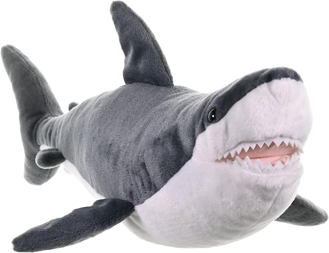 Wild Republic Great White Shark Plush Soft Toy, Cuddlekins Cuddly Toys, Gifts for Kids 30 cm