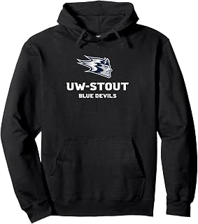 Wisconsin Stout Blue Devils Icon Officially Licensed Pullover Hoodie