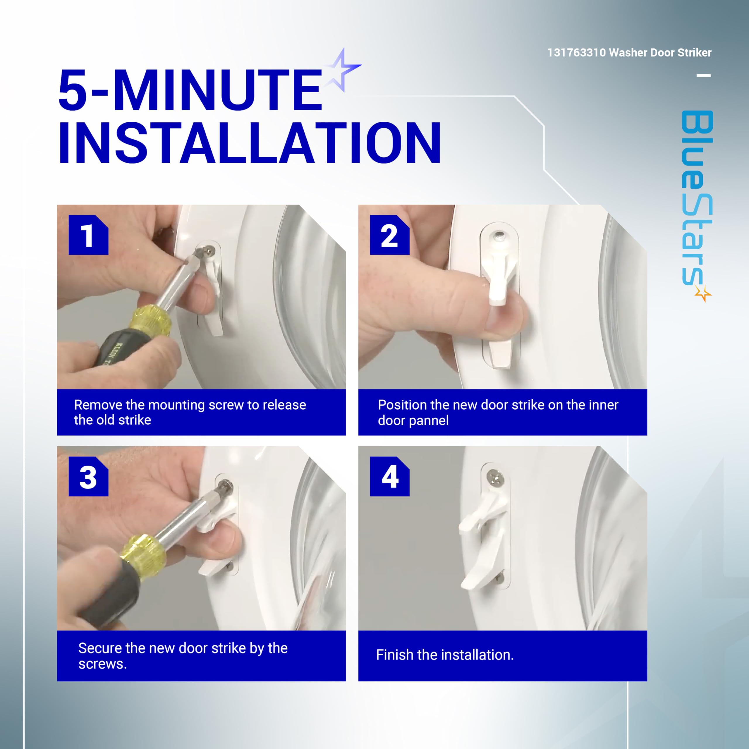 Amazon.com: BlueStars 131763310 Washer Door Striker Replacement