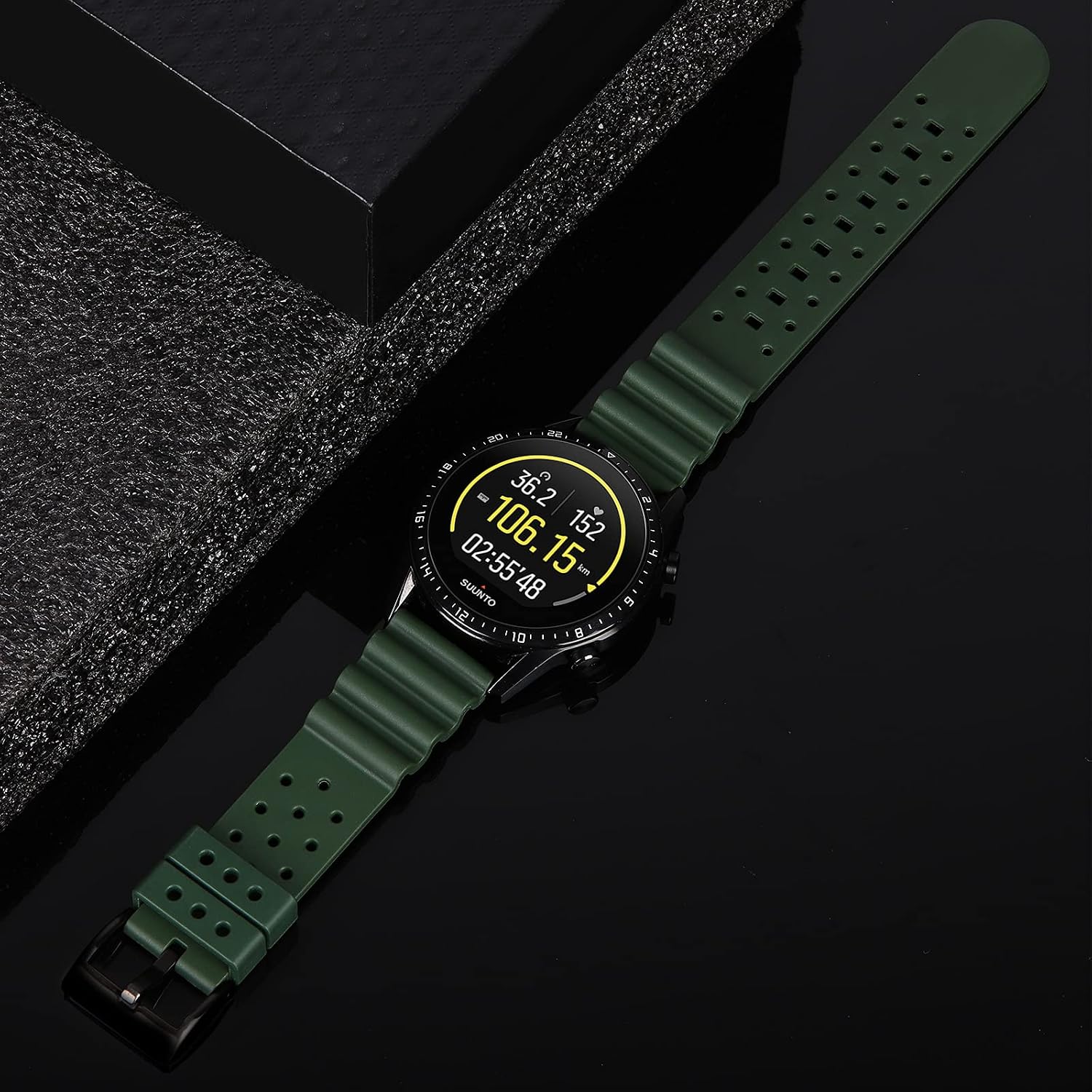 Silicone Watch Band 20mm22mm24mm FKM Rubber Watch Band for Men women image 4
