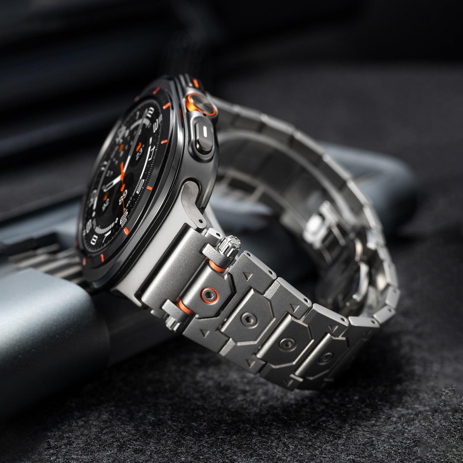 SCRUBY Para Samsung Galaxy Watch Ultra Correa 47mm Accesorios Pulsera deportiva Para Galaxy Watch 7 Ultra Titan Correas de reloj de acero inoxidable y metal Correas de reloj