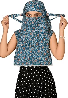Scarf Bandana Face Cover Cotton Mask For Women and Girls Sun Smoke Dust pollution Protection Bike Automobile Under Helmet ... Price In India