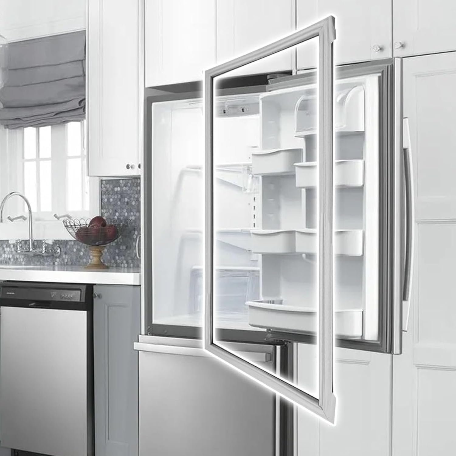 28x42inch Fridge Door Gasket Replacement with Upgraded Strips PVC Texture for Multiple Refrigerator Models Refrigerator Door Gasket Replacement