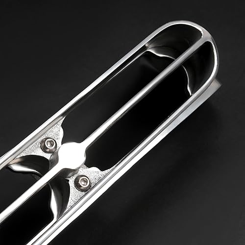 Miniatura 9 de HECASA Soportes de luz para guardabarros delanteros compatibles con Peterbilt 388 389 Double JJ Blinker Bar Ribbed Guard Brace Par de soportes de