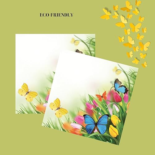 Miniatura 4 de Keep Unique Servilletas de papel de 13 x 13 pulgadas, servilletas florales de 3 capas para arte, cena y fiesta, servilletas desechables decorativas