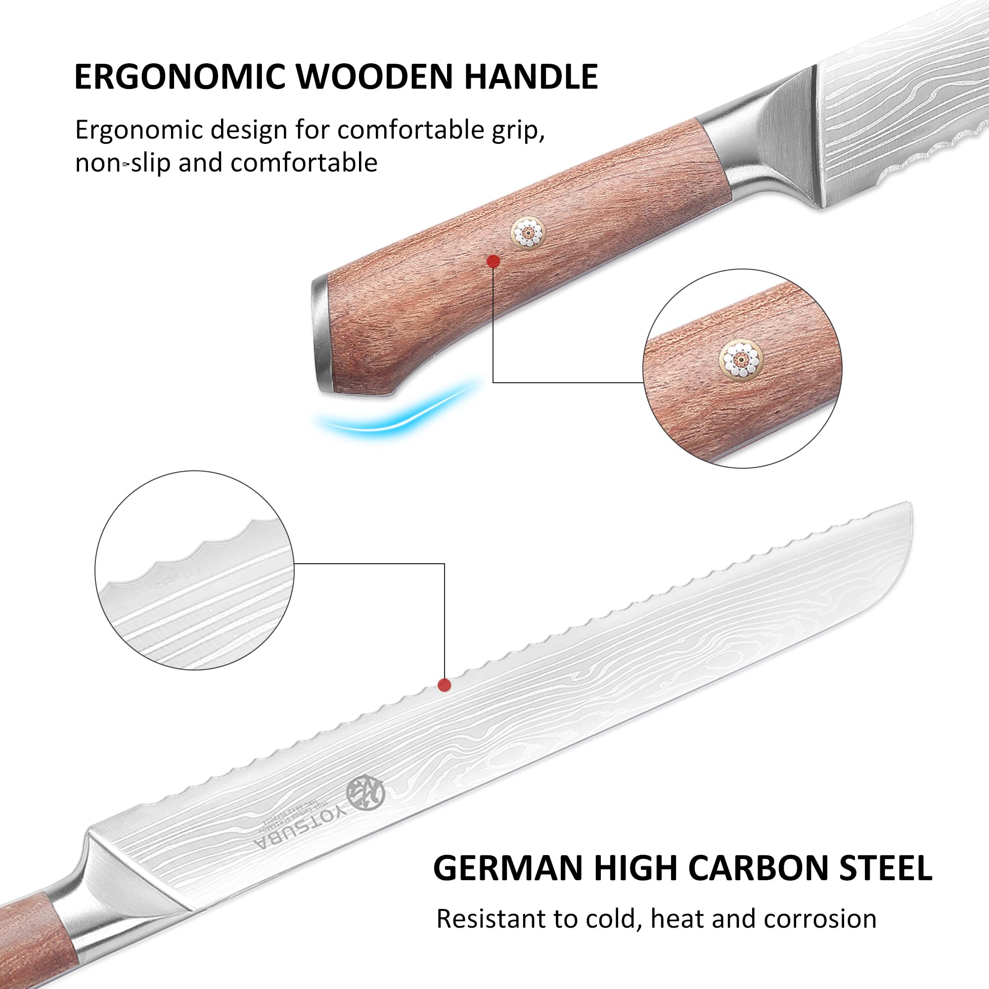 YOTSUBA Bread Knife - Slice Like a Pro -3