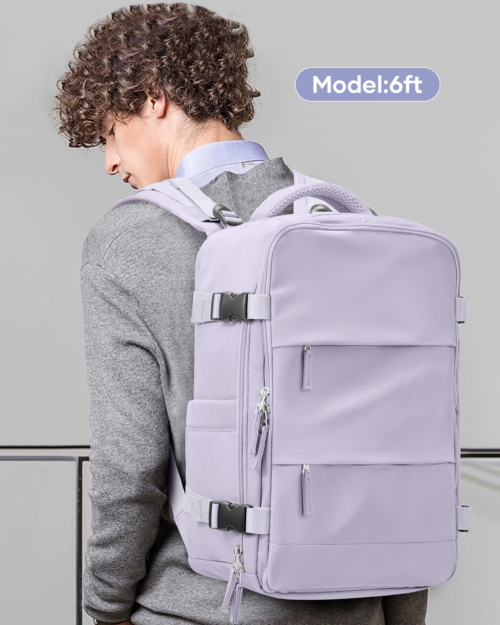 BJLFS Borse da Cabina per Ryanair 40x20x25 Bagaglio a Mano Zaino Borsa Zaino da Viaggio, Zaino da trekking,Zaino Easyjet 45x36x20,Zaino Casual per laptop da 14 pollici per scuola