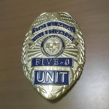 HAWAII FIVE-0 レプリカプロップバッジ Amazon | ポリスバッジ FIVE-0 ハワイ州特別捜査班◇プロップ