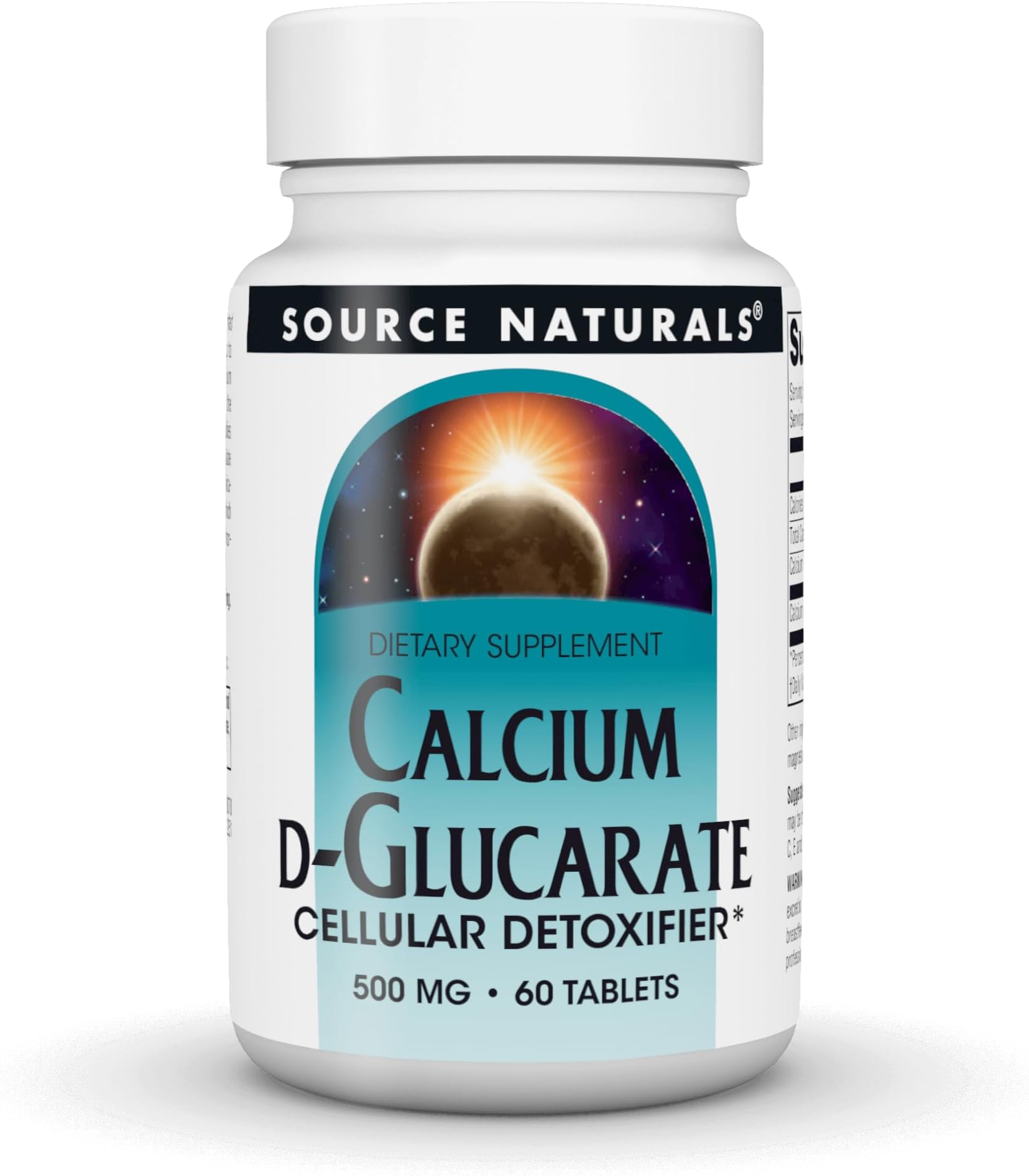 Calcium D-Glucarate, Cellular Detoxifier* - 500 mg - 60 Tablets