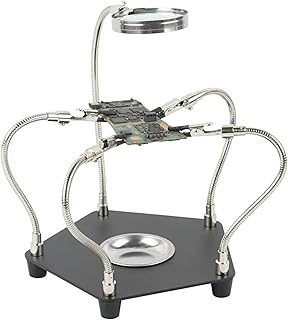Helping Hands Soldering Station with 3x Magnifier Glass Soldering Tools with Alligator Clips Solder Station for Soldering Iron Jewelry Soldering Kit for Jewelry Making Solder Holder