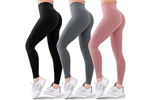 3-Pack High Waisted Leggings for Fitness-Minded Women