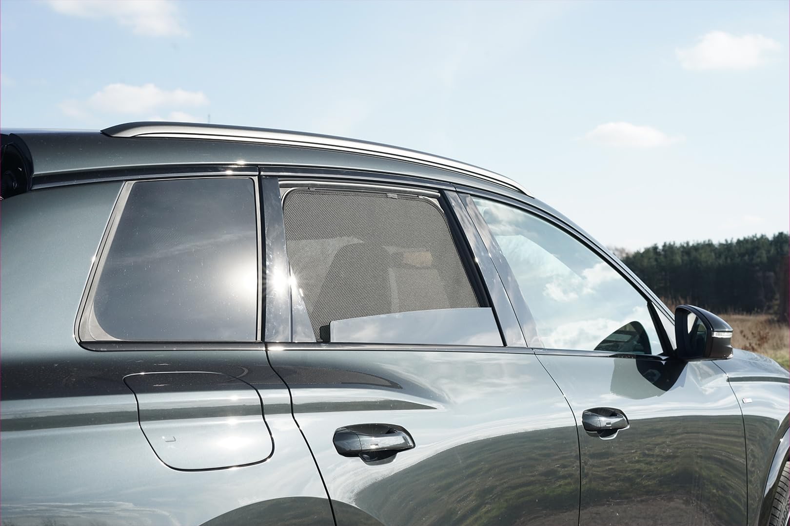 Set de Car Shades Compatible avec Audi Q6 E-Tron (GFB) 2024- (6-pièces) Pare-Soleil sur Mesure pour Voiture