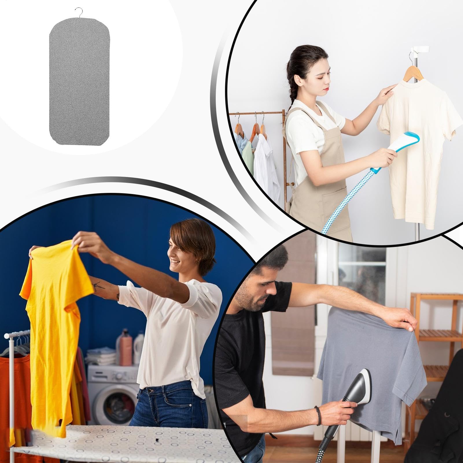 Coperta da stiro, tappeto di stiro, stampa a vapore per abbigliamento | tavola da stiro sospesa per abbigliamento, tappeto da stiro, tagliere a vapore per