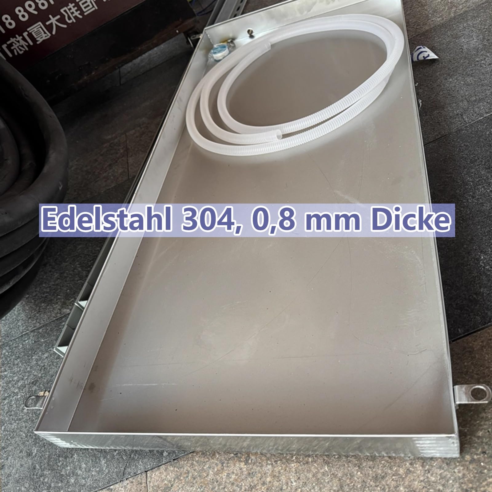 10 cm Wysoka Stalowa Miska Odpływowa Wytrzymała Miska Ociekowa do Klimatyzacji Uniwersalna Taca Wodna dla Hvac Zamrażarki Pralni I Warsztatu Pod Zamrażarkę(70x40cm(28x16in))