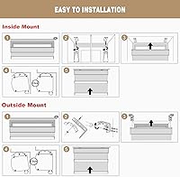 Vista 7 de Changshade Persiana enrollable opaca personalizada, persianas enrollables para ventana con control de luz de privacidad, protección UV, aislamiento