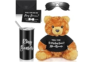 6 Pcs Wedding Ring Bearer Gifts Set Wedding Party Favors Straw Stuffed...