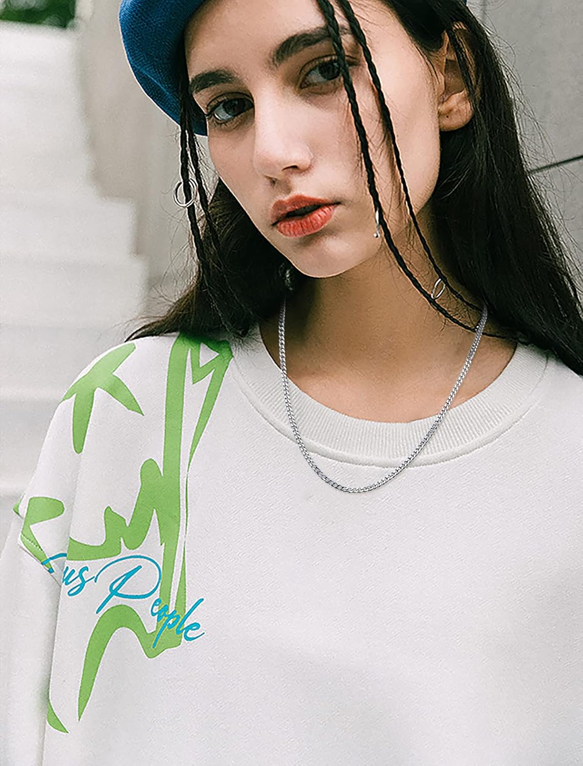 Fiusem 5mm Silver Tone /14k Gold Plated Cuban Link Chain for Men, Mens Chain Necklaces, Stainless Steel Chain Necklaces for Men Women, 3.5/4/5mm - Image 8