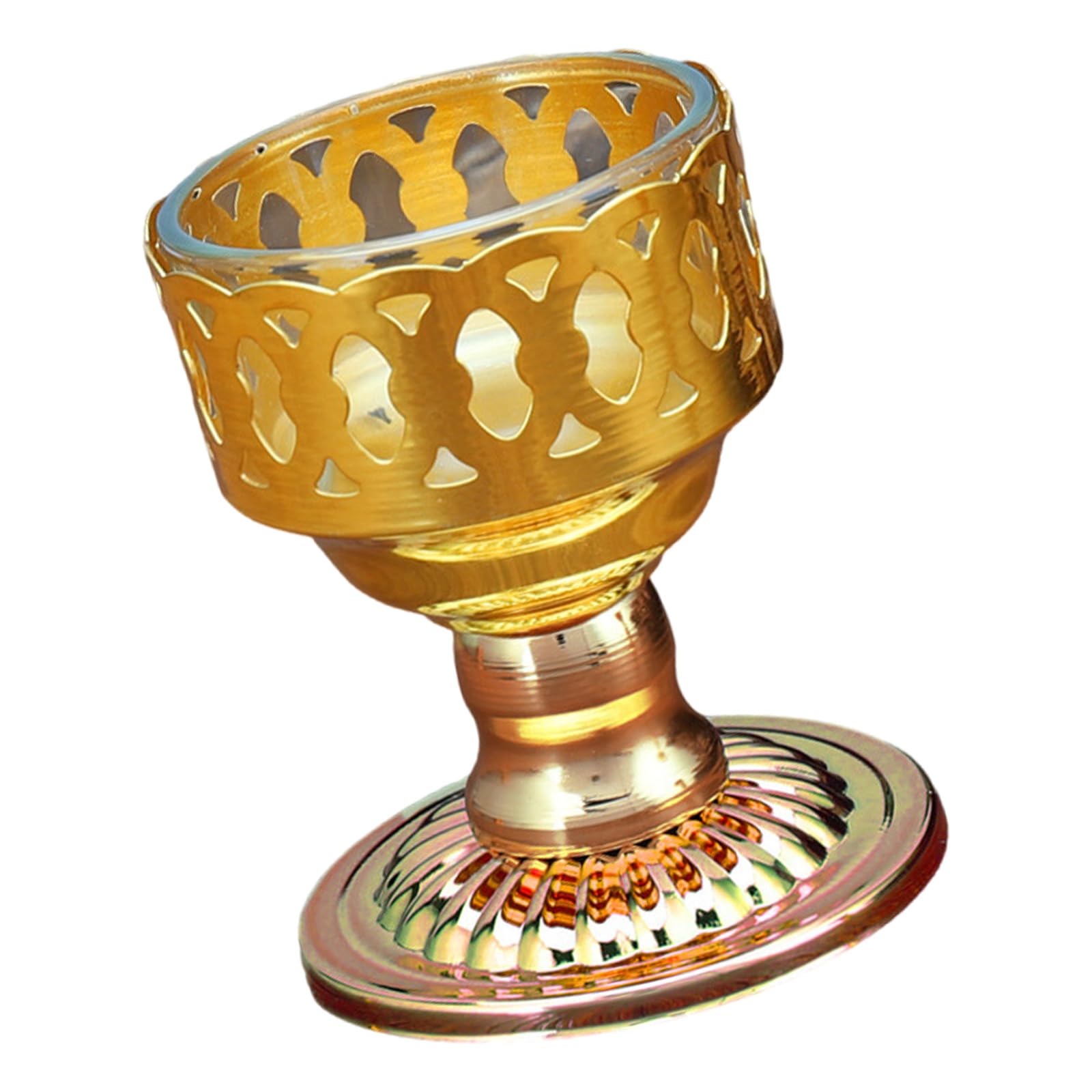 Elagant Candlestick Traditional Chinese God of Wealth Holder for Wealth Believers and Collectors Traditional Cultural Symbol