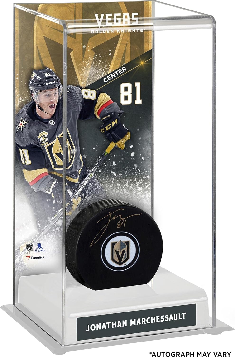 Jonathan Marchessault Vegas Golden Knights Autographed Puck with Deluxe
