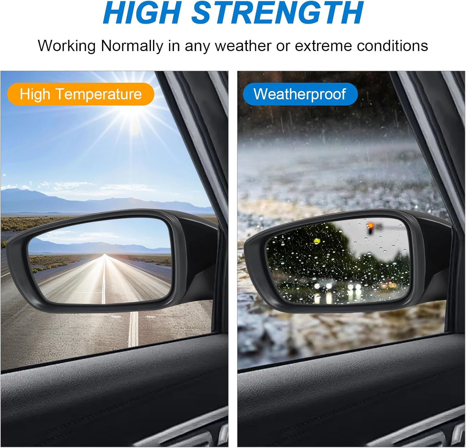 JDMSPEED Left Driver Side View Mirror Black Compatible with 2011-2014 Hyundai Sonata Heated Manual Folding Power Glass Turn Signal Replace#HY1321168 87620-3Q110 (7 Pins)