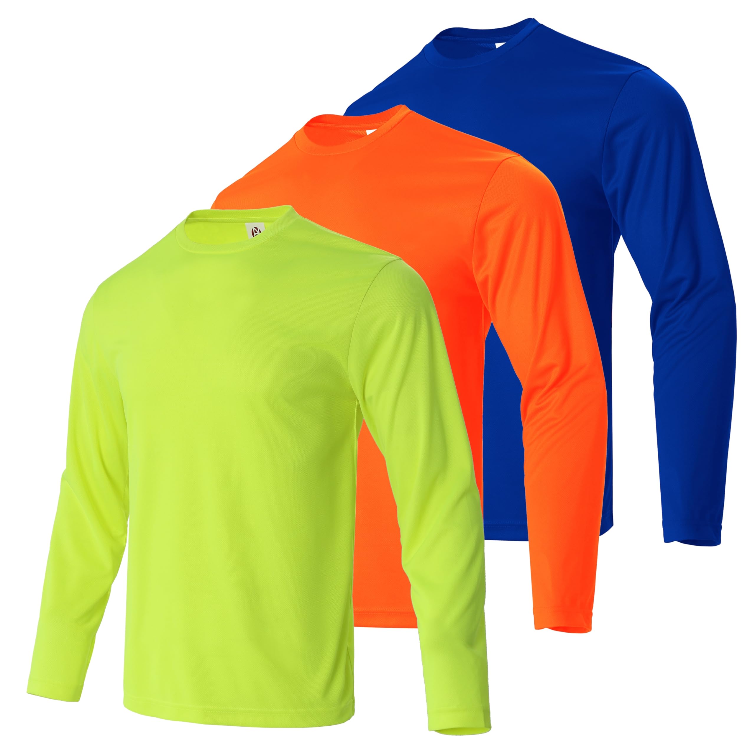 Gary Com Men Long Sleeve T-Shirts Pack Quick Dry Athletic Running Activewear Workout Tee UPF 50+ Sun Protection Shirt for Men