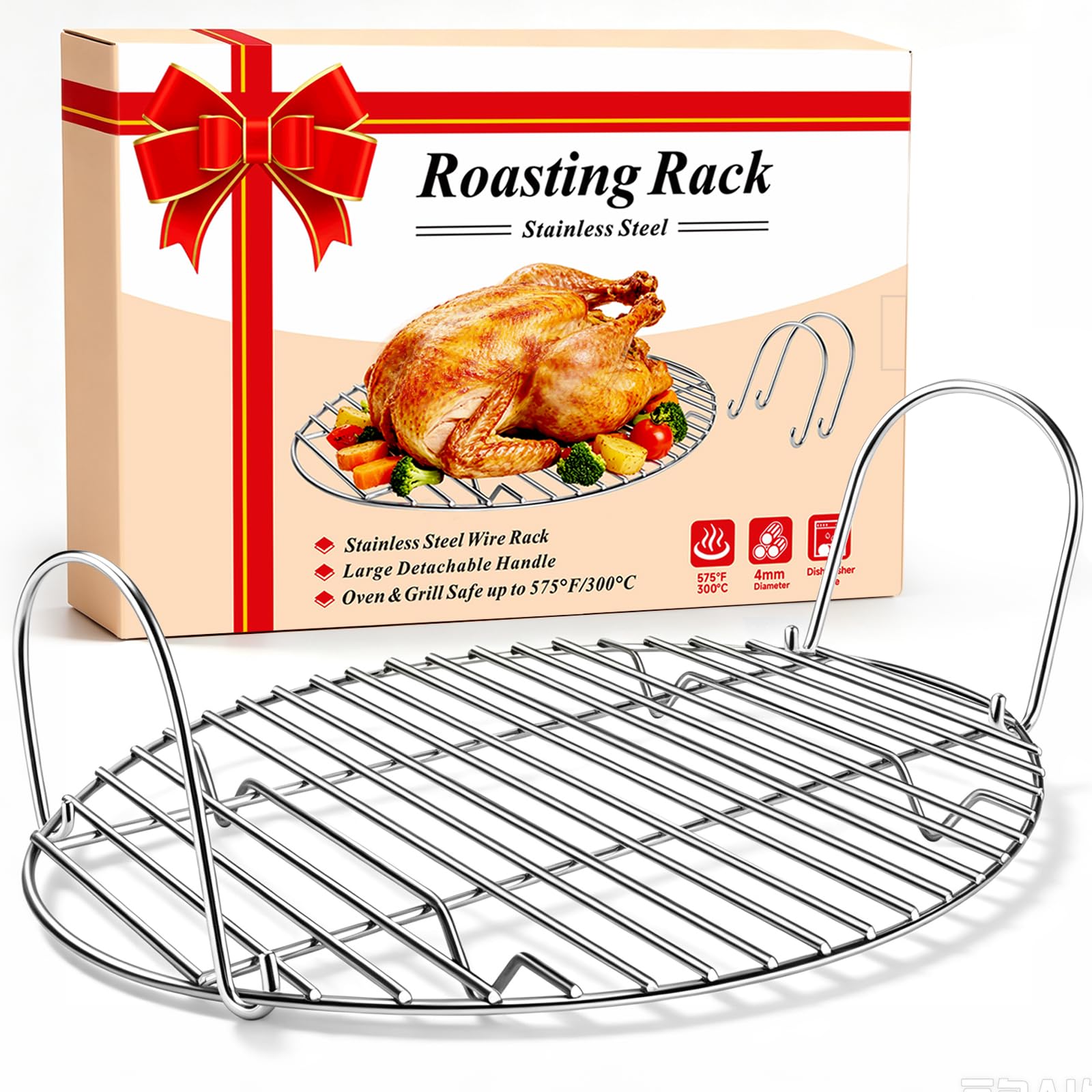 Stainless Steel Roasting Rack - Perfect for Thanksgiving! -1 Stainless Steel Roasting Rack - Perfect for Thanksgiving! -1