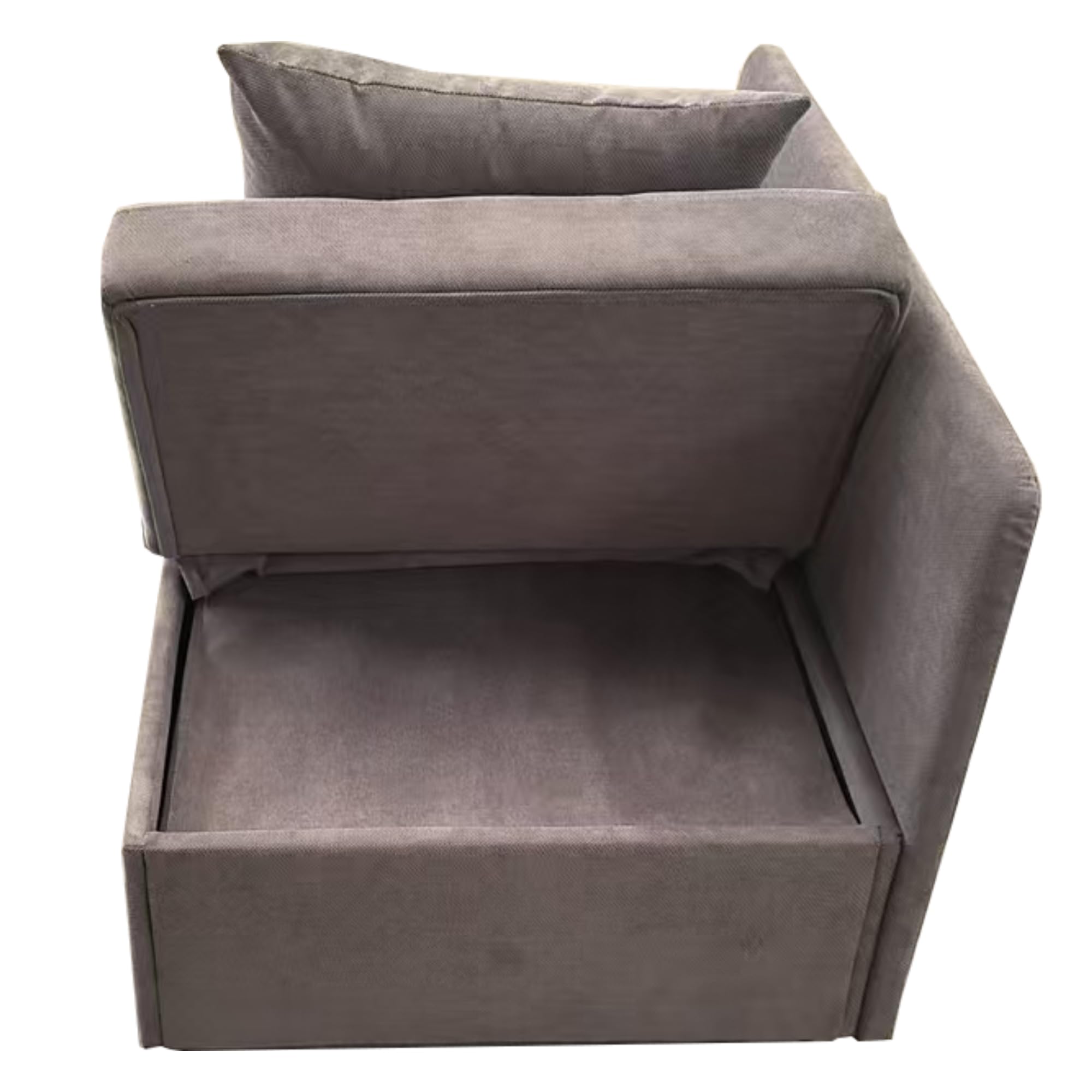 Sofá cama acolchado 3 en 1 sofá cama multifuncional de tela de lino con respaldo ajustable, sofá reclinable para espacios pequeños