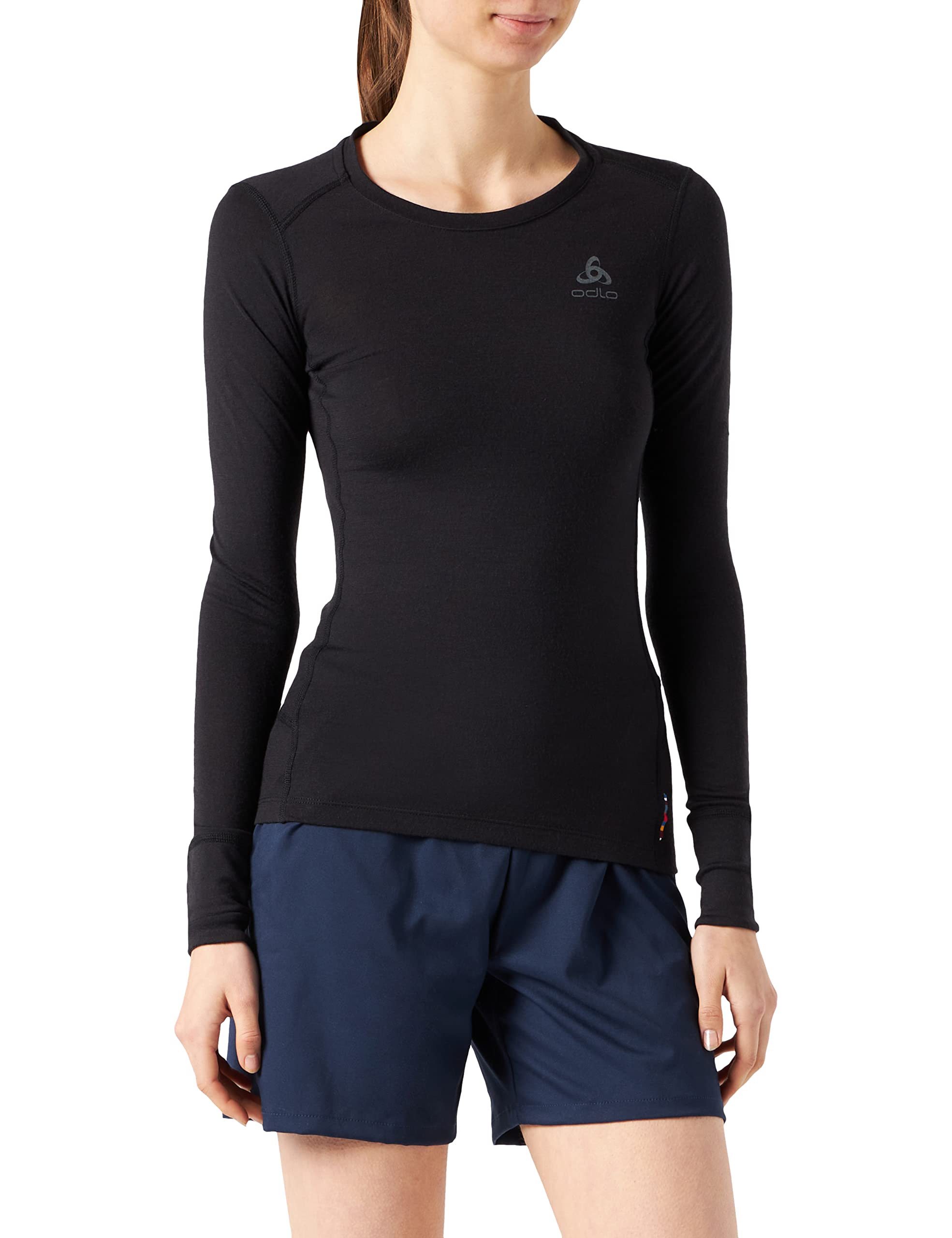 Odlo Donna Maglietta Intima Tecnica a Maniche Lunghe Merino 200