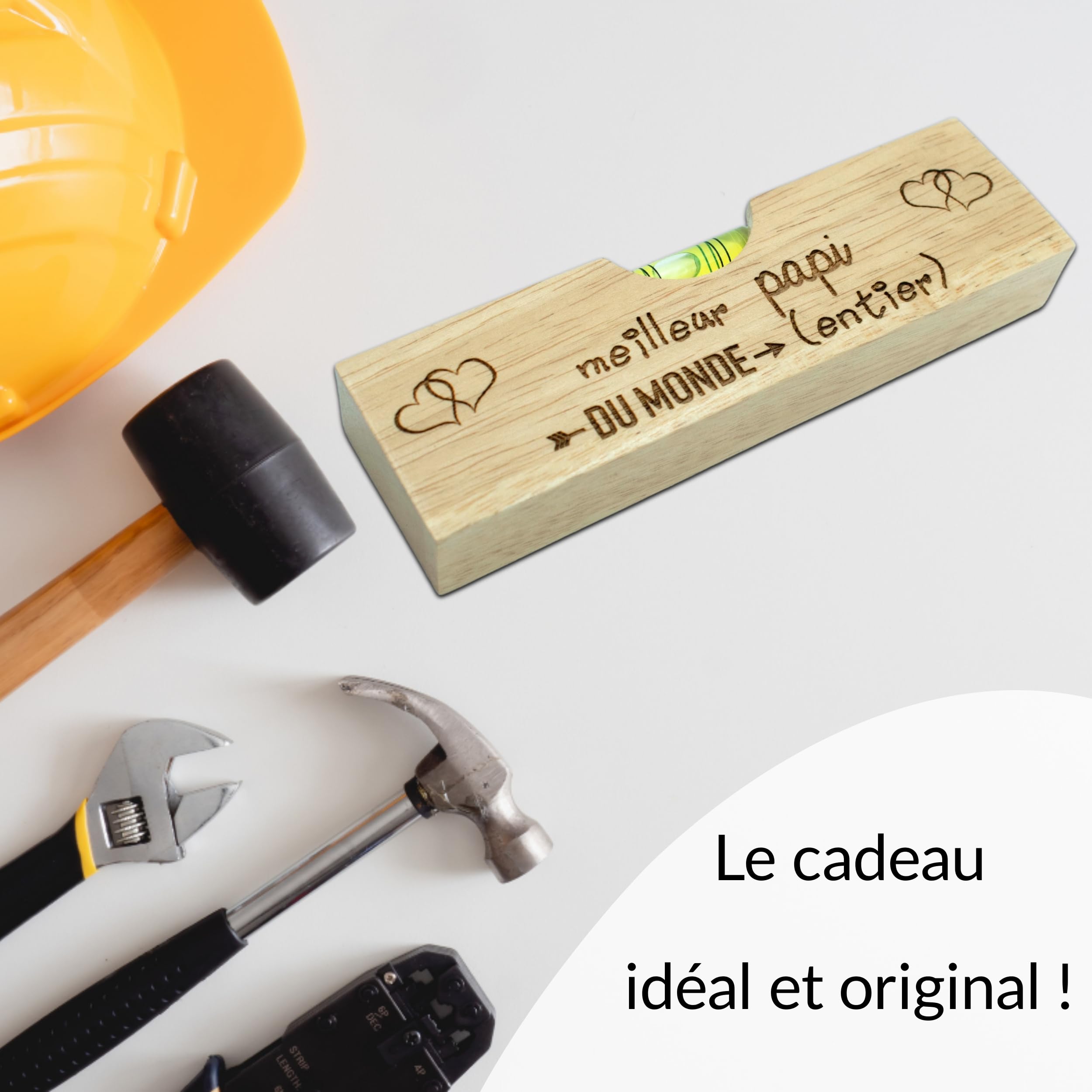 Apribottiglie 2 In 1 Con Livella A Bolla - Regalo Originale Per Papà
