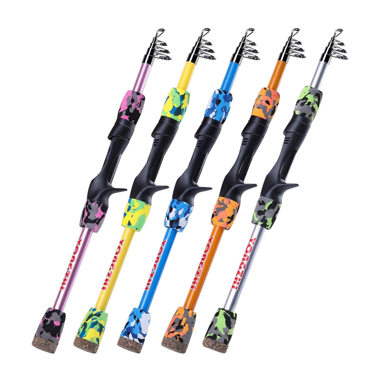 Best Salmon Fishing Rod – Fishing Rod 1.5M Telescopic Fishing Rod Rock Camouflage Fishing ...